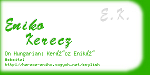 eniko kerecz business card